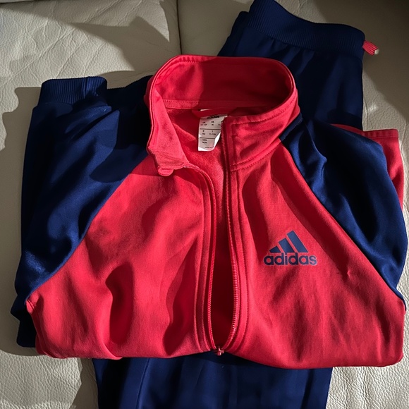 Adidas Blue and Red Suit Medium Kids - Picture 1 of 8